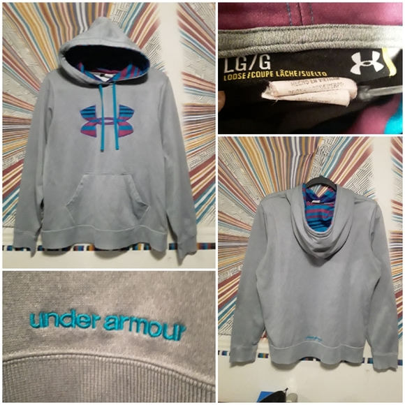 Under Armour Womens Large Hoody Sweatshirt - Picture 1 of 16